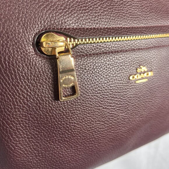 COACH 2017 Burgundy Kelsey Leather Crossbody To Satchel Convertible Bag 55532 - Picture 12 of 16